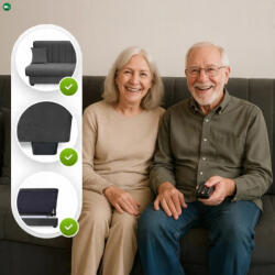 Mebel Elite SIGMA kanapé szett (2 db), szürke