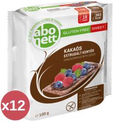 Abonett Gluténmentes extrudált kenyér, kakaós kínáló 12X100 g - reformnagyker