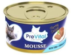 PreVital Nedves Macskaeledel konzerv Mousse tonhal - 12x85 g