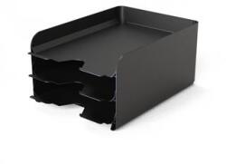 ALBA Irattálca, fém, 3 részes, ALBA, fekete (IAL34) - webpapir