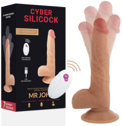 Cyber Silicock - távirányítós, reális dildó 23, 88 cm