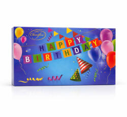  Happy Birthday desszert robbanócukros krémmel töltött belga tejcsoki - 100g