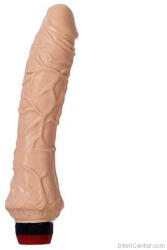  Valósághű kinézetű eres vibrátor Vinyl P-Shape Vibrator 22 cm