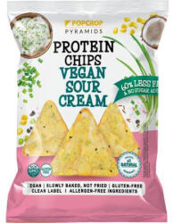 POPCROP pyramids gluténmentes vegán tejfölös-hagymás protein chips 60 g - vitalora