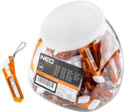 NEO TOOLS Kés, kulcstartó, 7, 5cm. CK5 penge, 80db/doboz, rendelési egység: 80db (63-709)