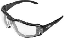 NEO TOOLS Védőszemüveg habbetéttel, fehér lencsékkel, FT 97-520 ellenállósági osztályú (97-520)