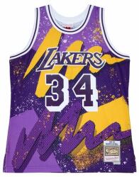 Mitchell & Ness Los Angeles Lakers #34 Shaquille O'Neal Hyper Hoops Swingman Jersey purple