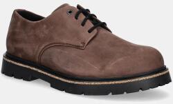 Birkenstock nubuk cipő Highwood Lace Low - barna Férfi 43