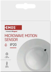EMOS Mikrohullámú érzékelő (mozgásérzékelő) IP20 1200W, fehér GS22111 (GS22111)