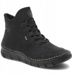 Rieker Fekete Bokacsizmák Rieker Bélelt Női Cipők (55069-00)