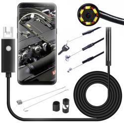 VERK GROUP Endoscop cu cameră 10m cu iluminare LED pentru Android și PC (04118)