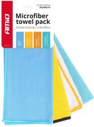 AMiO Mikroszálas törülköző készlet 30x40cm 275/300/350/600g AMIO-03751 (03751)