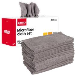 AMiO Mikroszálas törülköző készlet 50 db 210gsm 30x30cm AMIO-04492 (04492)
