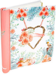 Fandy Fotóalbum 25, 5x9 cm Spirálkötésű 120 Darab 10x15 cm-es Fotóhoz Szív (AAE369)