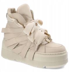 CheBello Bézs Bokacsizmák Chebello Divatos Női Cipők (4561_-157-000-MIC-S332)