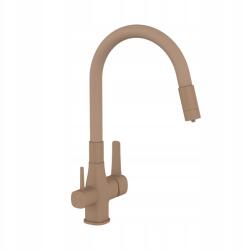 INVENA Mosogató Csaptelep Glamour Szűrővel Invena Trend, Bézs (BZ-02-F03-V)