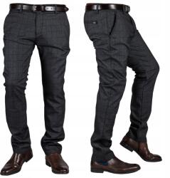 Riposte Elegáns fekete kockás Chinosy Janis méret33