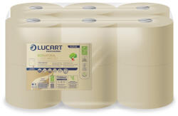 Lucart Toalettpapír 2 rétegű közületi átmérő 18, 2 cm laponkénti adagolás 12 tek/csom EcoNatural L-ONE MI Lucart_812506 havana (812506) - officefirst