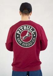 Pitbull Pit Bull kapucnis pulóver nélkül San Diego Ca bordó (115046460004)