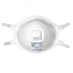 Portwest FFP3 szelepes Dolomit légzésvédő maszk (10 db) (fehér) (P303WHR)