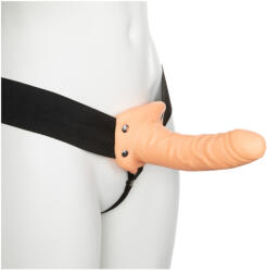 Pipedream Fetish Strap- On 6 - felcsatolható, üreges dildó (natúr)