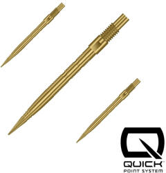 Harrows Darts fémhegy Harrows Quick Point Micro Grip arany, 26mm