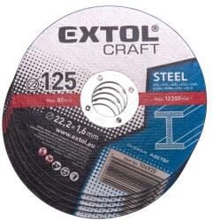 Extol vágókorong acélhoz; 125×1, 6×22, 2mm, max. 12.200 ford/perc, (darabáras, de csak ötösével rendelhető) (106920)