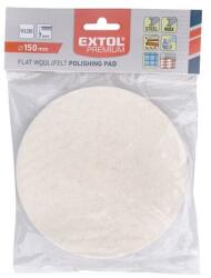 Extol polírkorong, gyapjú/filc keverék, fehér; 150 mm, 7 mm vastag, tépőzáras (8803598)