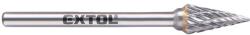 Extol mini keményfém turbómaró (rotormaró), kúpos, hegyes orrú, átmérő 6×13mm/szár 3mm, keresztfogazás (8703893) - szerszamshop24