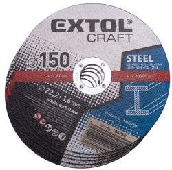 Extol vágókorong acélhoz 150×1, 6×22, 2mm, max. 10.200 ford/perc, (darabáras, de csak ötösével rendelhető) (106930) - szerszamshop24