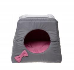 Comfy Lola Trió Kutyaház/macskaház 43X43X39 CM Szürke/rózsaszín (000000000000251288)