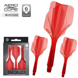 Harrows Fluturas si tija darts Harrows Solo rosu, No6 si tija scurta (SF980092)
