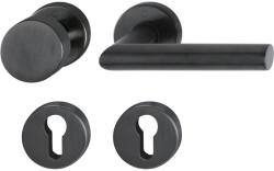 HOPPE AMSTERDAM tűzgátló rozettás biztonsági váltógarnitúra 40-45mm fekete matt (SCH-102204260)