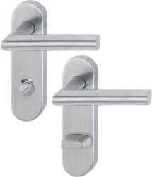HOPPE AMSTERDAM tűzgátló rövidpajzsos kilincsgarnitúra WC nemesacél matt (SCH-102244845)
