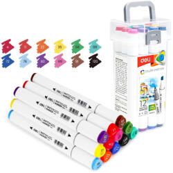 Deli 14- Sketch marker Deli kétvégű 12 darabos - 70803-12