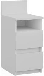 Vicco Monty fehér éjjeliszekrény, 25x59 cm