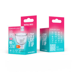 FL LED spotlámpa MR11 G4 2.2W 12V 38° 4000K tűlábas - RTV9000068 (RTV9000068)