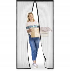  Mágneses ajtórács szúnyogok ellen 95x205 cm fekete könnyű összeszerelés (B08GLSL8JL)