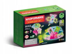Magformers Glowing Craft mágneses építőkockák 20 db-os (799022)