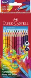 Faber-Castell Színes ceruza készlet, háromszögletű, FABER-CASTELL „Papagáj, 24 különböző szín (TFC116544)