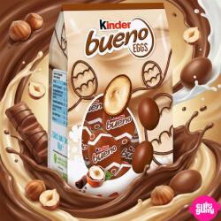 Kinder Bueno Eggs - Tejcsokoládé tojások krémes mogyorós töltelékkel 80 g