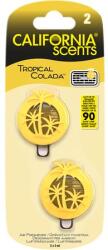California Scents Autóillatosító, mini diffúzer, 2*3 ml, CALIFORNIA SCENTS „Tropical Colada (AICSM17)