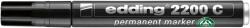 edding Alkoholos marker, 1-5 mm, vágott, EDDING „2200, fekete (TED2200FK)