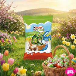 Kinder Mini Eggs - Tejes-mogyorós krémmel töltött mini csokitojások 75 g