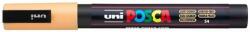 uni Dekormarker, 0, 9-1, 3 mm, UNI „Posca PC-3M, világos narancssárga (TUPC3MVN)