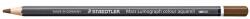 STAEDTLER Akvarell színes ceruza, hatszögletű, STAEDTLER „Mars® Lumograph® 104, sötétbarna (TS10479)