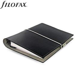 FILOFAX Kalendárium, gyűrűs, betétlapokkal, A5 méret, FILOFAX, „Domino, fekete (NFX027868)