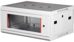 Lande Rack szekrény, fali, 19″, 4U, lapraszerelt, LANDE „PROlineB, szürke (RASLN04)
