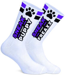 SneakFreaxx Sneak Woof - puha lila kutyás zoknik - szexvital