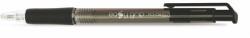 FlexOffice Golyóstoll, 0, 4 mm, nyomógombos, FLEXOFFICE „EasyGrip, fekete (FOGT08FK)